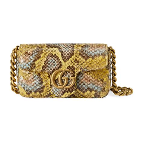 gucci python belt bag|gucci python bag yellow.